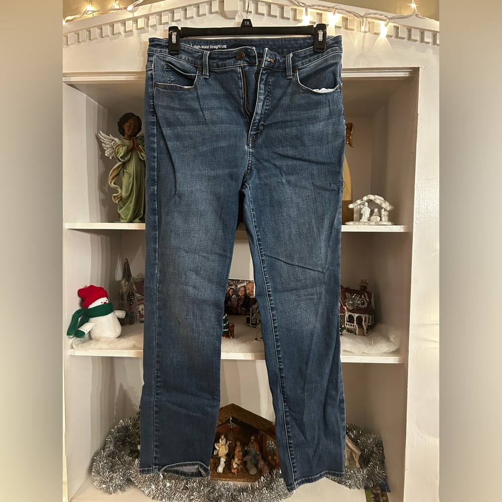 Talbots Women's Straight Leg Jeans in Denim Blue
